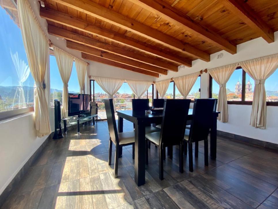 Living and dining room of the two-bedroom apartment